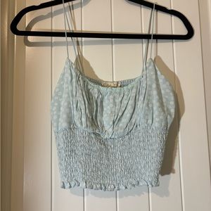 LA Hearts Blue floral Top